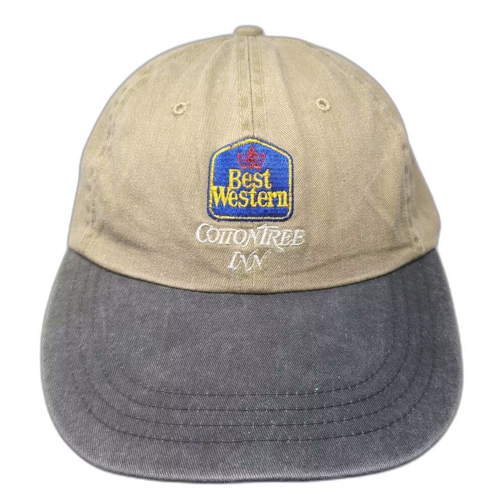 Cotton Deluxe Caps Baseball Cap Beige Gray OS CottonTree Inn Embroidered Hat